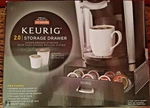 Keurig 2.0 Hot Brewers Storage Drawer, Black Holds 28 K-cup 20 K-carafe New. Fixed Price $39.99.