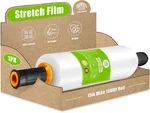 Un Rollo De Film Estirable Plastico 1000' Calibre 60 Con Asas 15 Pulgadas. Fixed Price $37.36.