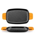 Cast Iron Grill Pan Efficient 35 Cm Orange Pinti Inox. Fixed Price $104.40.
