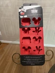 Disney Mickey Mouse Set Of 2 Silicone Ice Cube Mold Trays In Red - New. Fixed Price $16.99.