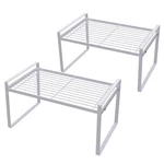 Shantton 2 Pack Kitchen Cabinet Shelf Counter Organizer Rack Pantry Storage Bath. Fixed Price $44.15.