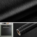 Livelynine Brushed Black Peel And Stick 15.8" X 78.8", Stainless Steel. Fixed Price $16.92.