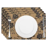 Comfoyar Boho Print Rectangular Placemats Set Of 4, 12X18 Inch Non-slip Cork .... Fixed Price $27.69.