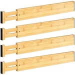 Ducoo 4 Pcs Drawer Divider, 17"-22" Adjustable Bamboo Dividers Organiz.... Fixed Price $27.09.