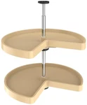 Rev-a-shelf 3472-24-52 Value Line Double Tier 24" Kidney Shaped Almond. Fixed Price $92.41.