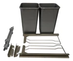 Rev-a-shelf 53WC-1527SCDM-217 Bottom Mount Double Trash Bin Quart Capacity. Fixed Price $203.89.