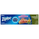 Ziploc Marinade Bags 24 Count Clear Food Storage Easy Fill Bpa Free. Fixed Price $26.59.