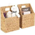Wicker Hanging Storage (10,5"LX6,5"WX13"H), Set Of 2 Wall Baskets, Wat.... Fixed Price $46.46.