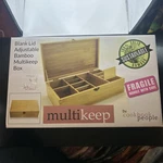 Cookbook People Time Capsule Lid Multikeep Box Bamboo 12 7 Apx Size. Fixed Price $18.00.