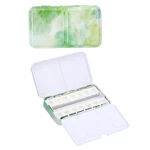 Patikil Empty Watercolor Palette, Metal Tin With 14PCS Half Green. Fixed Price $19.01.