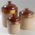 Gibson Designs Casa Estebana Canister Set 8376495. Fixed Price $64.95.