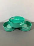 Copco Non-skid Turntable 3 Piece Set, Two 10 Inch & One 12 With Dividers,. Fixed Price $20.99.