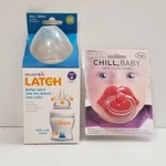 New Munchkin Latch Bottle 4OZ Bpa Free Anti-colic + Fred Chill Baby Pacifier Lot. Fixed Price $13.99.
