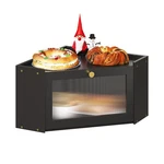 Trironsun Corner Bamboo Bread Box For Kitchen Counter Large Capacity Black. Fixed Price $44.25.