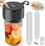 Electric Mason Jar Vacuum Sealer,upgraded 3-IN-1 Handheld For. Fixed Price $40.88.