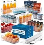 Storagebud Fridge Organizer - 10 Pieces Refrigerator Bins Pantry .... Fixed Price $46.86.