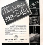 1936 Corning Glass Works Pyrex Advertisement Industrial Supply F15G. Fixed Price $26.24.