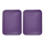 Replacement Lid For 6-CUP Pyrex Cover Rectangle (6.75" 8.75") Purple (2-PACK). Fixed Price $9.99.