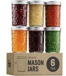 Paksh Novelty Mason Jars Food Storage Container 6-PACK Airtight. Fixed Price $11.55.