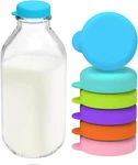 Silicone Milk Bottle Caps, 48MM Diameter Glass Jug Replacement Lids Fit Stanpac. Fixed Price $15.34.