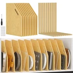 10 Pack Wood Tray Dividers For Cabinet, Adjustable Vertical Cookie Sheet Orga.... Fixed Price $279.36.