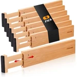 Fabsome Drawer Divider 6 Pack, Bamboo Dresser Organizers For Clothes Socks Un.... Fixed Price $43.99.