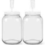 1 Gallon Large Glass Fermentation Jars For Kombucha Sourdough Starter, Wide M.... Fixed Price $38.13.