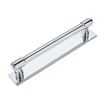 Chrome Cabinet Pulls With Base Plate - 6 Inch, 5 Pack Kitchen Hardware. Fixed Price $80.20.
