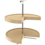 Rev-a-shelf 6942-24-15-52 24" Almond Polymer Cabinet Pie-cut Lazy Susan 2-SHELF. Fixed Price $89.98.