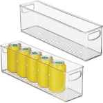 Interdesign Plastic Stackable Pantry Storage W/ Handles Cabinets/fridge. Fixed Price $36.55.
