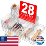 A-lugei Military Grade Drawer Organizer Clear Makeup Holds 177 Items. Fixed Price $24.19.