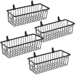 Sheechung Farmhouse Metal Wire Bin Basket With Wall Mount - 4 Pack, Black. Fixed Price $36.74.