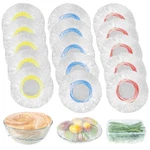 Daoziji Plastic Bowl Covers Elastic Reusable Fresh Standard, Transparent. Fixed Price $14.69.