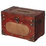 New Decorative Vintage Wooden Index And Recipe Card Box Rustic Organizer. Fixed Price $38.42.