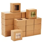Juvale Cookie Boxes With Window 4 2.5 50-PACK, Brown. Fixed Price $25.34.