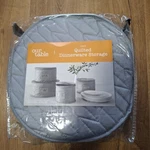 Our Table 4 Piece Quilted Dinnerware Storage Plate Dividers Gray New. Fixed Price $29.87.