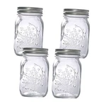 Hovico Mason Jars 17 Oz With Regular Lids Bands, Ideal For 4 Pack. Fixed Price $23.13.