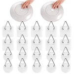 20 Pack Invisible Adhesive Hangers For Wall Display And Decorative Plates. Fixed Price $9.80.