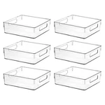 Clear Plastic Storage Bins, Pantry Organizers And Kitchen Organiza.... Fixed Price $68.23.