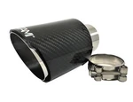 Netami 2.5 Inch Inlet To 4" Outlet Matte Black Carbon Fiber Exhaust Tip Chrom.... Fixed Price $97.98.