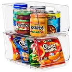 Sorbus Stackable Storage Bins Open Front Clear Acrylic For Pantry -medium 2-PACK. Fixed Price $55.99.