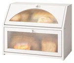 Vriccc Bread Box, Bamboo Wood For Kitchen Counter, Large, White. Fixed Price $52.99.