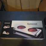 Techwood Electric Stove Double Infrared Cooktop ES-3201C. Fixed Price $34.99.