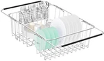 Fanbsy Large Dish Drainer Rack Sink Adjustable, Expandable 304 Stainless S.... Fixed Price $60.80.
