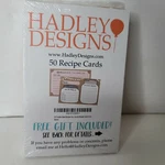 Pack Of 50 Hadley Vintage Recipe Cards Bridal Printer. Fixed Price $17.00.