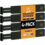 4-PACK Bamboo Drawer Dividers 2.6 Inches High, Adjustable 16 To 22 E.... Fixed Price $36.19.