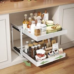 2 Tier Out Cabinet Organizer ,adjustable Width & Height, Expandable Pull.... Fixed Price $96.33.