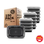 Freshware Meal Prep Containers Compartment With Lids Stackable 150 Count 16 Oz. Fixed Price $80.95.