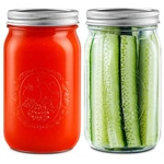 Wide Mouth Mason Jars 32 Oz With Lids Pack , Canning Metal Airti.... Fixed Price $36.97.