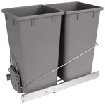 Hafele Double 27 Qt (54L) Pull-out Trash Bin System Full Extension Slides 15. Fixed Price $114.41.